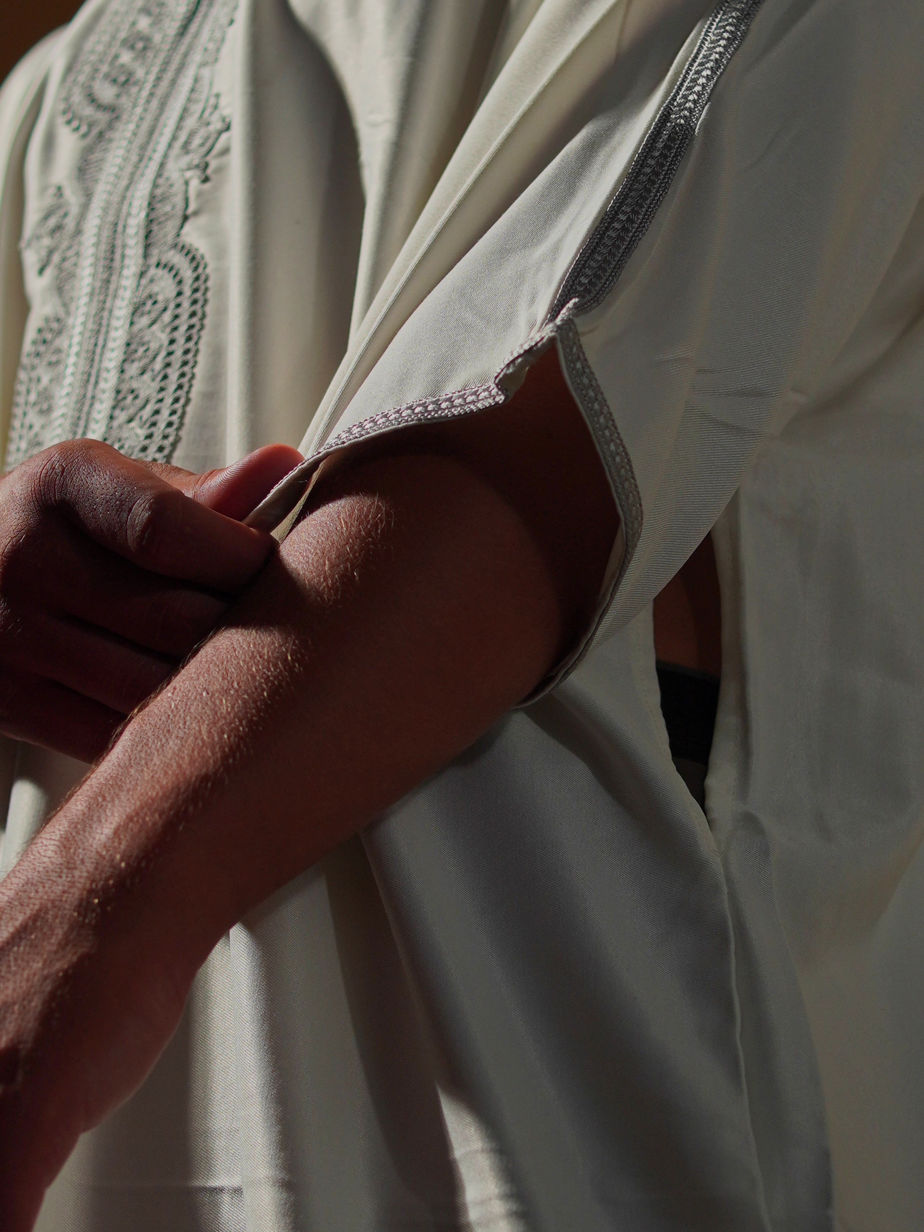 Gandoura Blanche et Grise