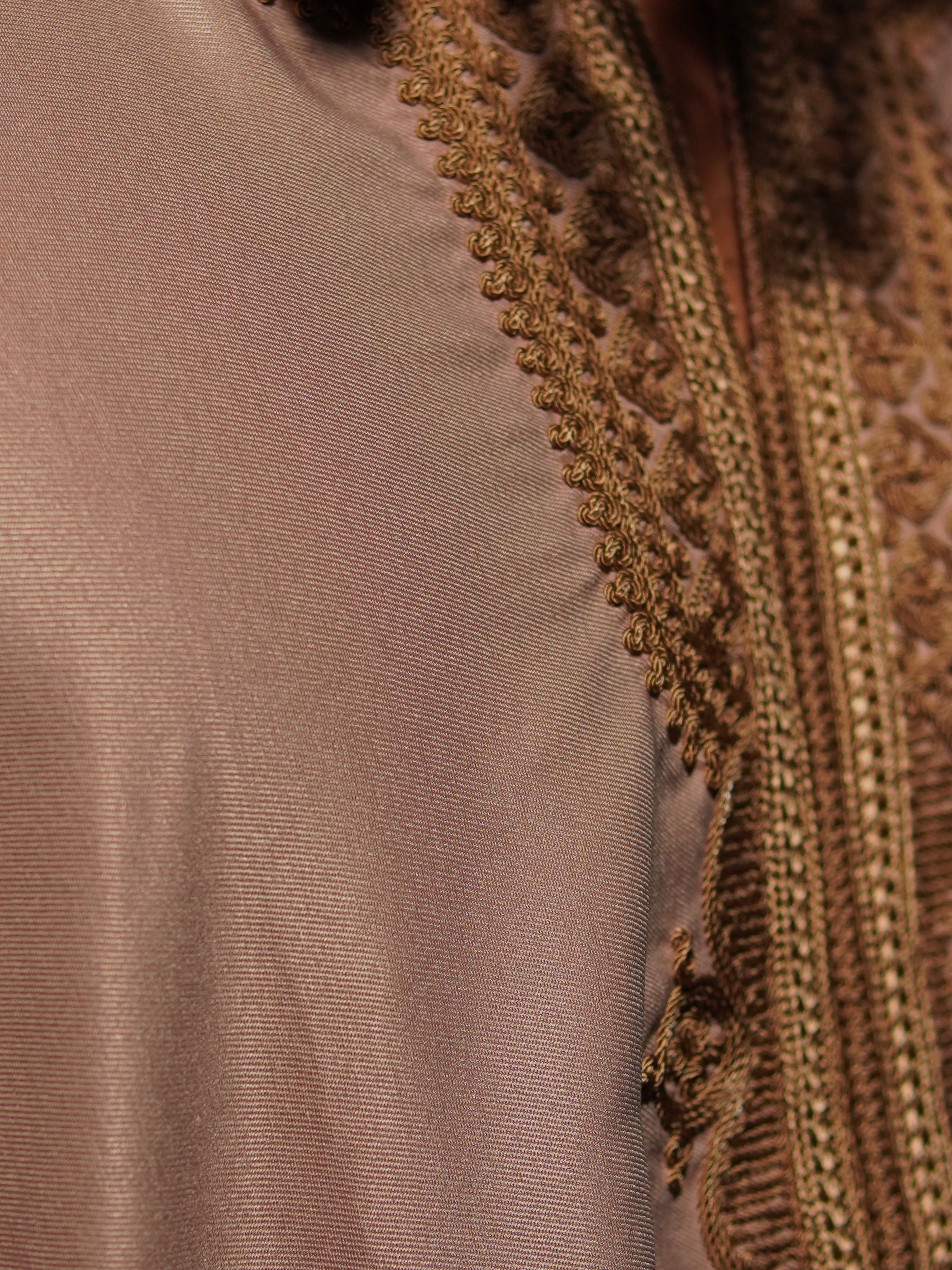 Gabardine Gandoura in Beige