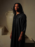 Gabardine Gandoura - Black