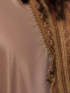 Gabardine Gandoura - TaupeAmaanstudios | Rooted in heritage.S
